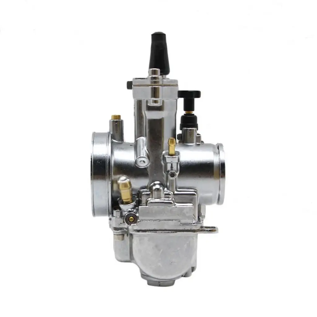 Motorcycle Carburetor 30mm Racing Flat Side for PWK Carb W/ Power Jet