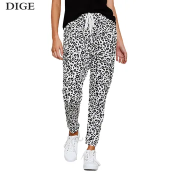 

Sexy Slim Fit Leopard Print Casual Pants Straight 2020 New Style Fashion Women Pants Trousers Women Sports Pants B0621