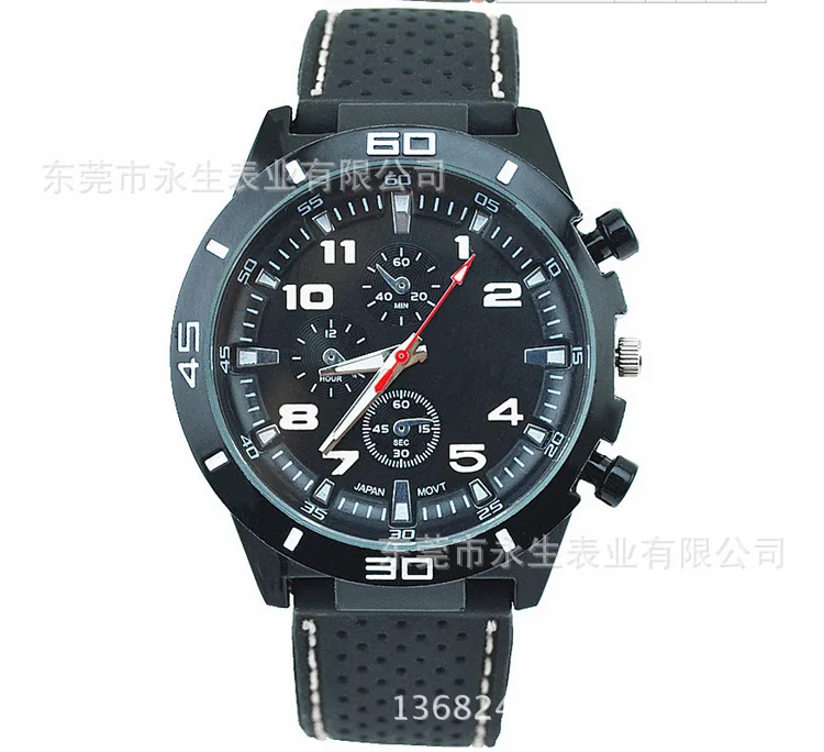 

Manufacturers Direct Supply sai che biao Car Line GT Watch Fashion Silicone Watch Strap Sports Students Quartz Watch Wholesale