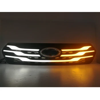 

Car Light For Hyundai Creta IX25 2017-2018 Grille Lamp Running Turn Signal Function LED ABS Black Middle Grille Racing Grills