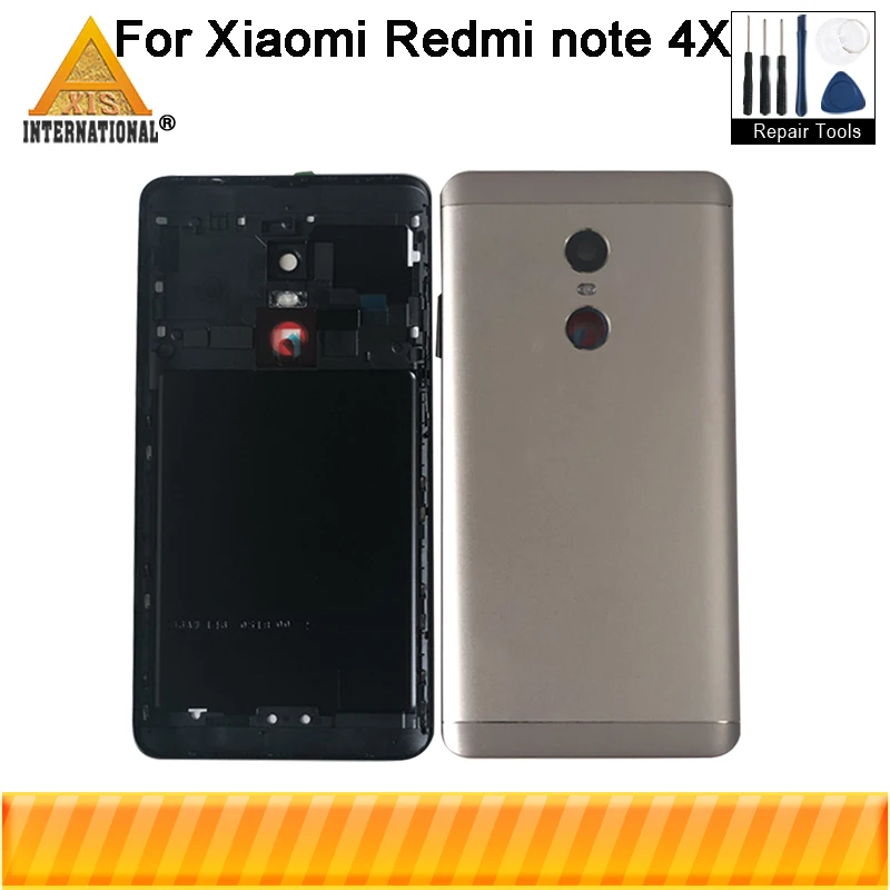 Axisinternational крышка батареи для Xiaomi Redmi Note 4X MediaTek MTK Helio X20 4GB64GB корпус батареи стекло объектив боковые клавиши