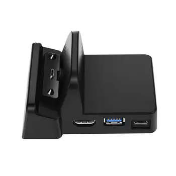 

Mini Portable Stand Docking Station Charging Dock Bracket Play Cooling Stand Holder for Nintendo Switch HDMI 2.0A IC Solution
