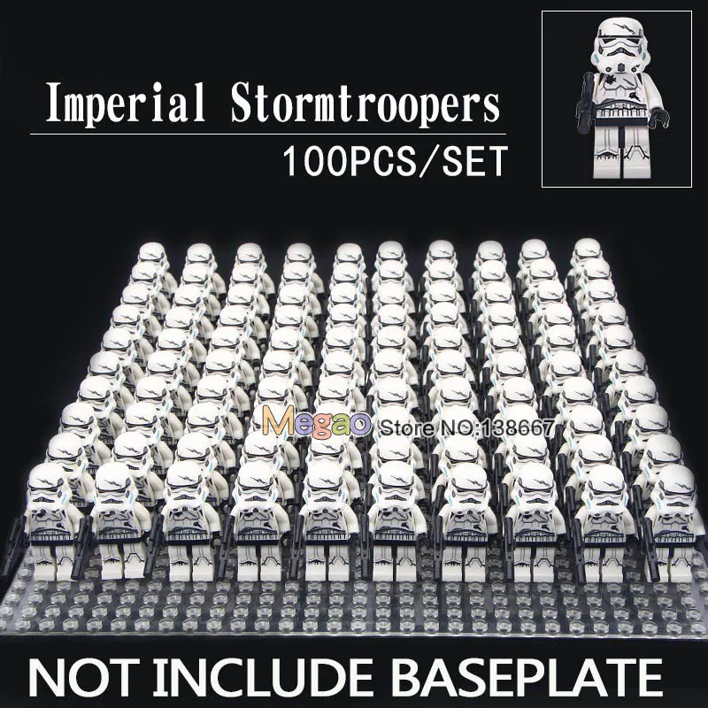100 шт./партия, Sith Trooper Shadow Force Awakens Clone Trooper, робот, строительные блоки, игрушки - Цвет: Красный