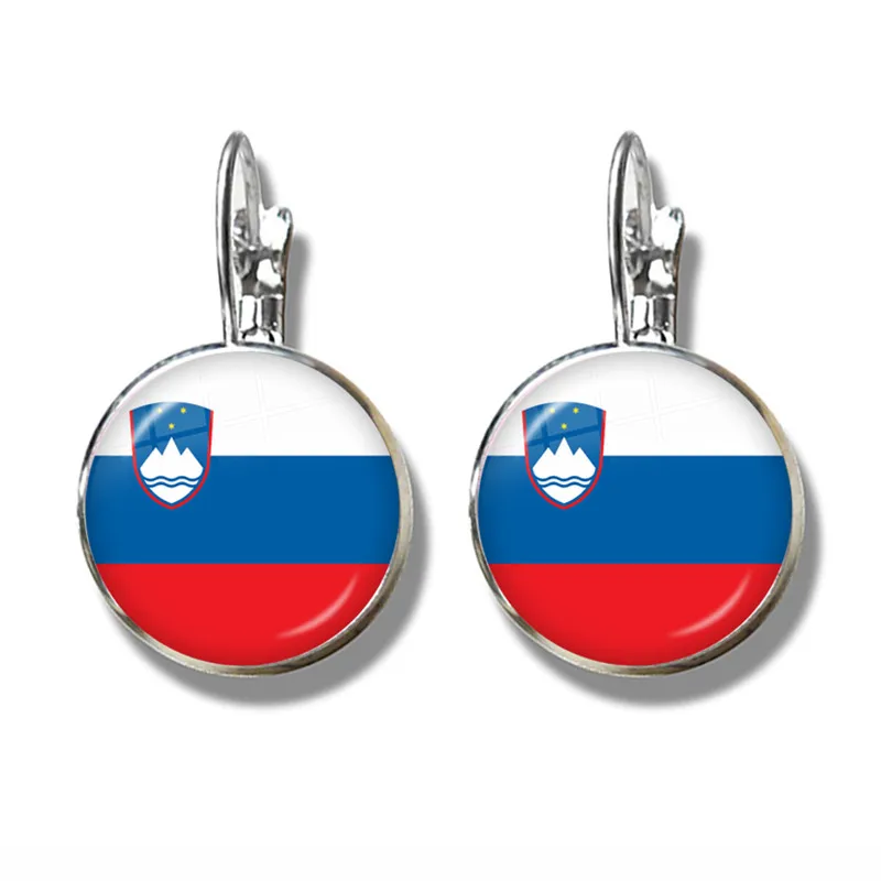 4 Советское соединение, Бразилия, Канада, Нидерланды, Израиль, Сирия, Venezuela, Соединенные Штаты, испанский национальный серьги с флагом для женщин ювелирные изделия для девочек - Окраска металла: 4