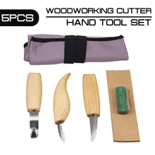 5 шт. нож для резьбы по дереву долото пилинг резьба по дереву деревообрабатывающий резак скульптурная ложка набор ручных инструментов