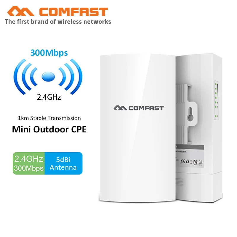 300Mbps outdoor mini CPE bridge 1KM long range POE Router WDS Wireless Bridge Range Extender wifi 1