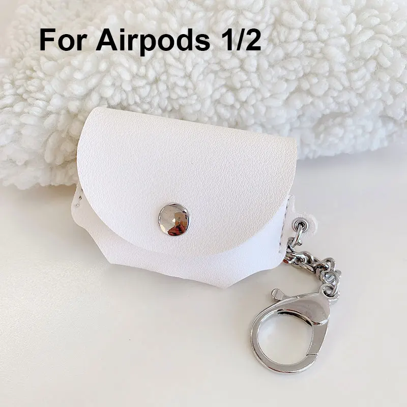 Кожаный чехол для Apple Airpods Pro 3 2 1 Air Pods Airpod Pro, противоударный защитный чехол, милые наушники, аксессуары для наушников - Цвет: For Airpods 1 and 2