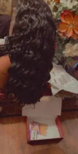 Cranberry-peluca con cierre de encaje 4x4 para mujer, cabello Remy brasileño de ondas profundas, pelucas de cabello humano con encaje frontal 13x4, línea de cabello prearrancado
