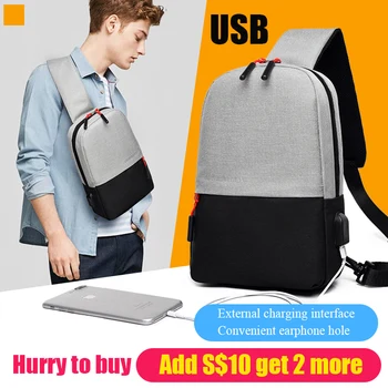 

usb charging chest bag men's shoulder bag diagonal bag crossbody multifunctional practical mini sports waist bag handbag men bag