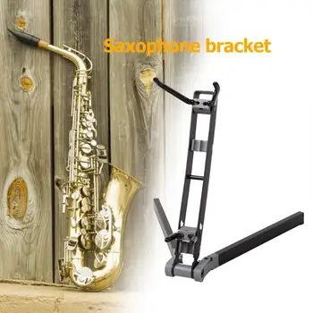 

ABS Metal Foldable Saxophone Stand Bracket Wind Instrument Dark Grey Holder Band Alto Sax Stander Easy to Carrying