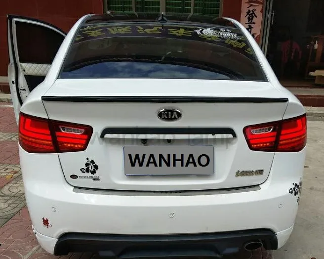 Задний светильник для Kia Forte 2010-2013 Cerato светодиодный задний фонарь Forte динамический сигнал поворота Задний фонарь DRL+ тормоз+ Парк+ сигнальный светодиодный светильник