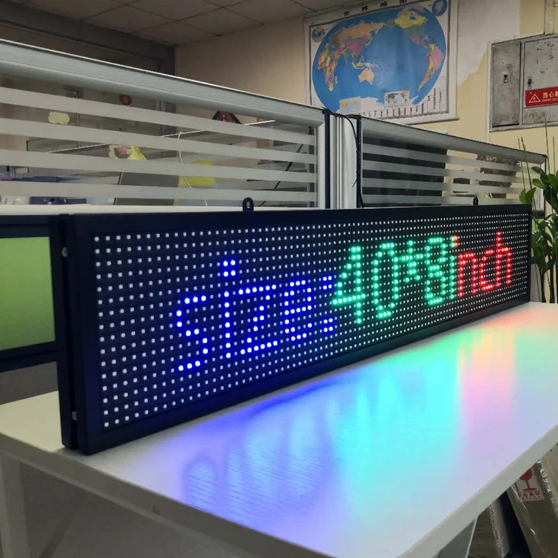 P10 SMD Wi-Fi программируемое движущееся сообщение BGR 3 вида цветов светодиодный вывеска для магазина реклама на окнах светодиодный Дисплей бизнес