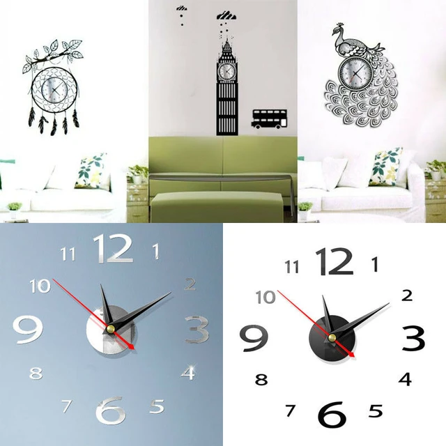 Reloj de pared con panel decorativo -Relojes Decorativos