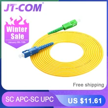 10 Pcs SC/APC-SC/UPC Simplex 2.0mm PVC Fiber Optic