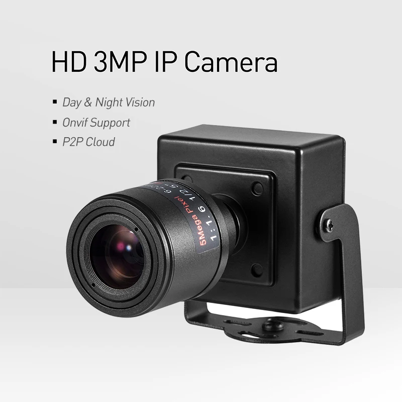 POE H.265 3MP 1296 P/1080 P 6-22 мм ip-камера мини Тип ручной зум-объектив для внутренней безопасности P2P CCTV система видеонаблюдения HD Cam