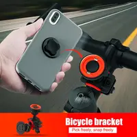 Soporte Universal para teléfono móvil y GPS, para bicicleta y motocicleta, con Clip, para Android y iPhone