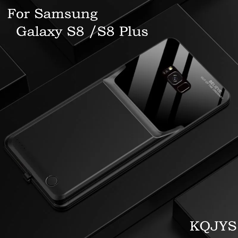 

KQJYS Portable Power Bank Battery Charger Cases for Galaxy S8 Plus Battery Case Charging Cover Power Case for Samsung Galaxy S8
