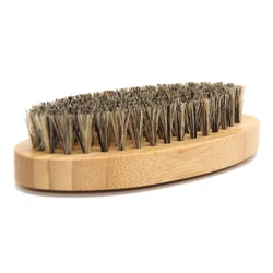Eco Friendly Boar Bristle Men's Shaving Brush Portable Barber Natural Beard Brush For Facial Cleaning Mustache Tools Fashion