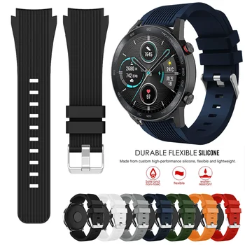 

For Huawei Honor magic Watch 2 46mm GT2 GT Silicone Strap Sport Bracelet Watchband 22mm Watch Band galaxy watch 46mm