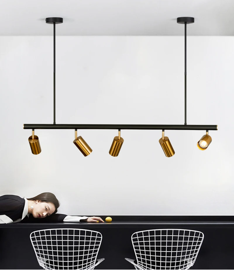 Скандинавский современный Золотой светодиодный светильник для спальни, столовой, кухни, люстры GU10, светодиодный потолочный светильник