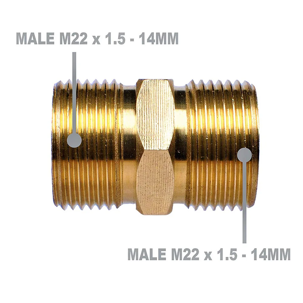 YAMATIC 3 шт. набор высокого давления шайба M22-14mm мужской и M22-14mm мужской M22-14mm 3/" быстрый разъем M22-14mm женский QC штекер