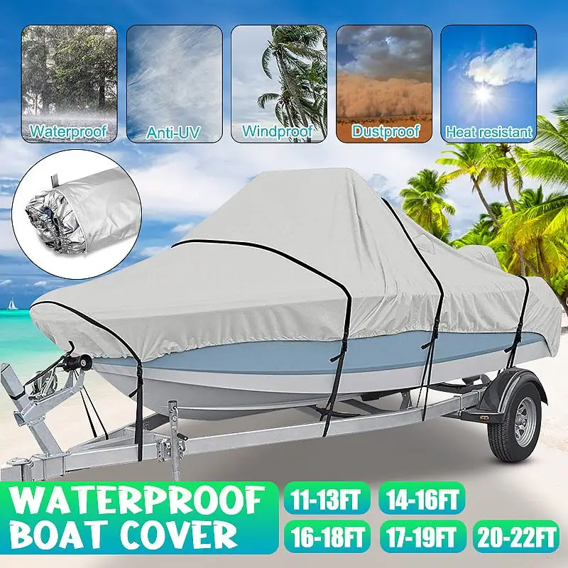 Водонепроницаемый чехол для лодки 14-22ft 300D с защитой от ультрафиолета | Автомобили
