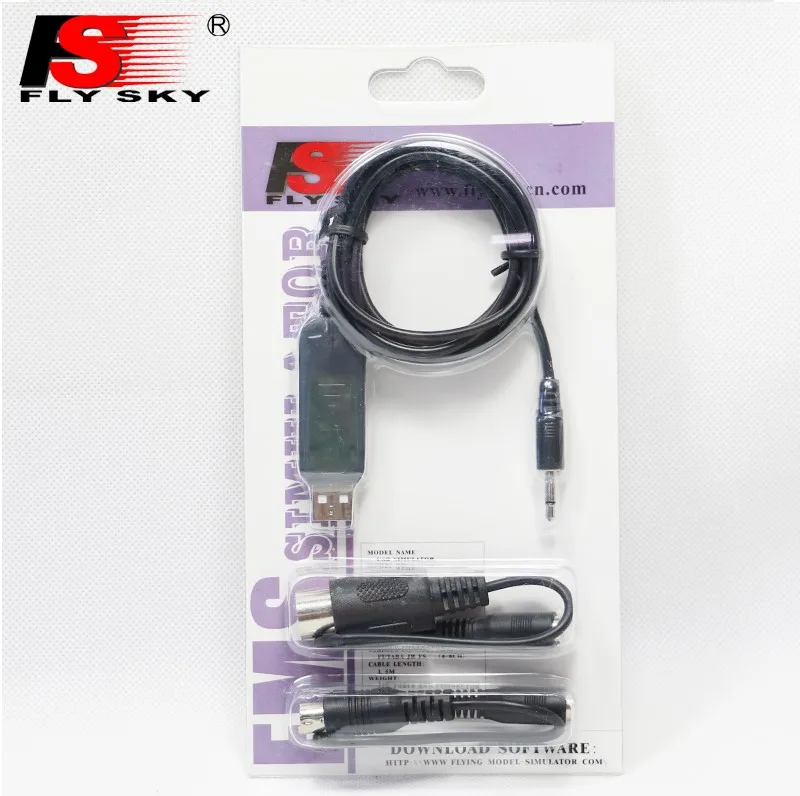 Flysky FS SM100 RC USB симулятор полета с кабелем FMS для I6 I10 I6X T6 CT6B TH9X FPV Дрон передатчик |