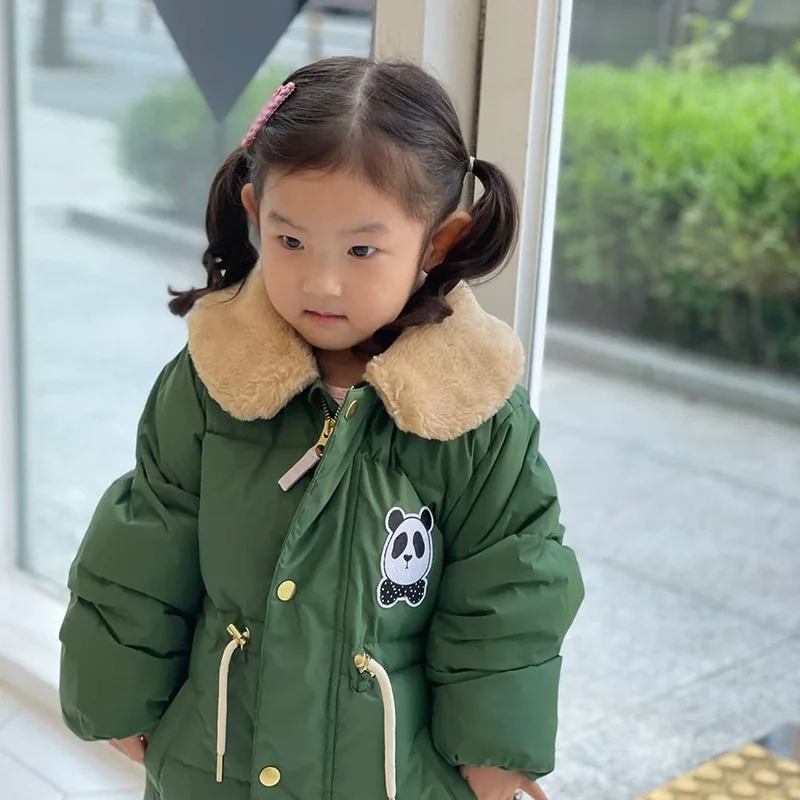 Winter Girls' Jacket Winter New Children's Jacket Thick Section Boys' Girls' Clothes Snow Children's Clothing