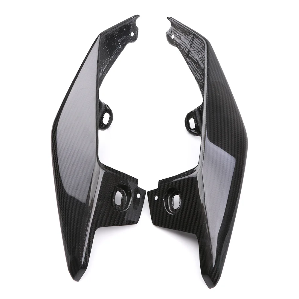 SMOK аксессуары для мотоциклов Задняя сторона пластина для Yamaha MT09 модифицированный Карбон волокно черный Высокое качество - Цвет: Черный