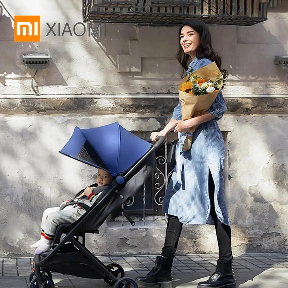 Код скидки AliExpress = БЕРЕГИТЕСЕБЯ 750 руб. XIAOMI Mitu детская коляска складная 4 колеса