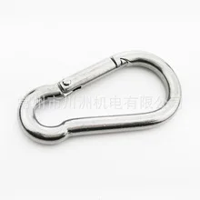 304 Stainless Steel Band Nut Spring Clip Chain Buckle Lock Safety Buckle Mountain Climbing Insurance Deduction Specification Ful