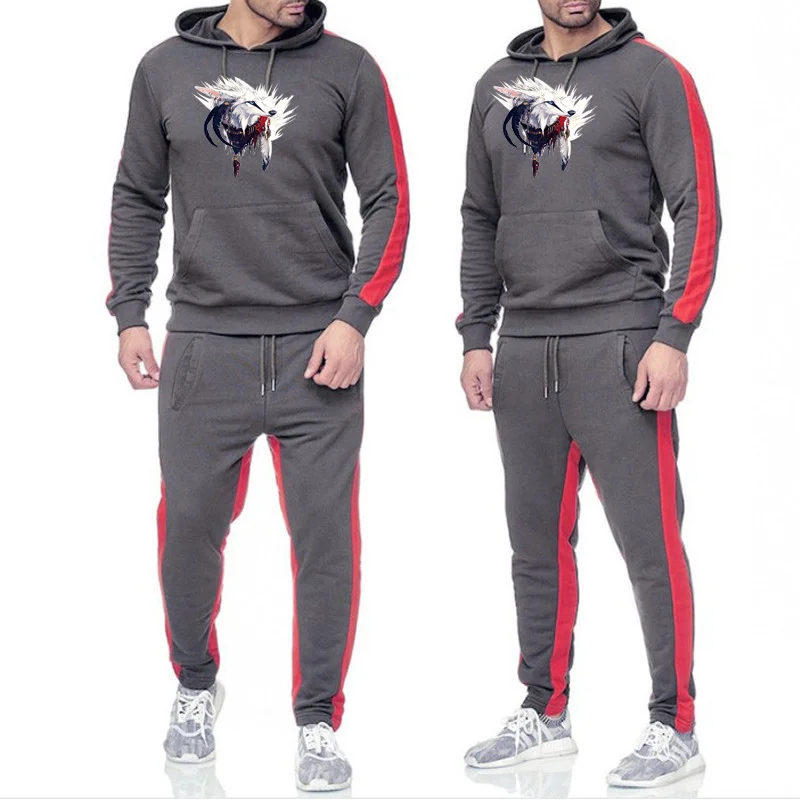 Men's pullover suits and hip hop printed men's sportswear are the new trends for 2019
