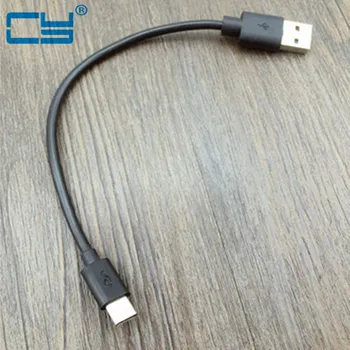 

Short 0.2m/20cm USB 3.1 Type-C Cable Fast Charging USB C charger line Black