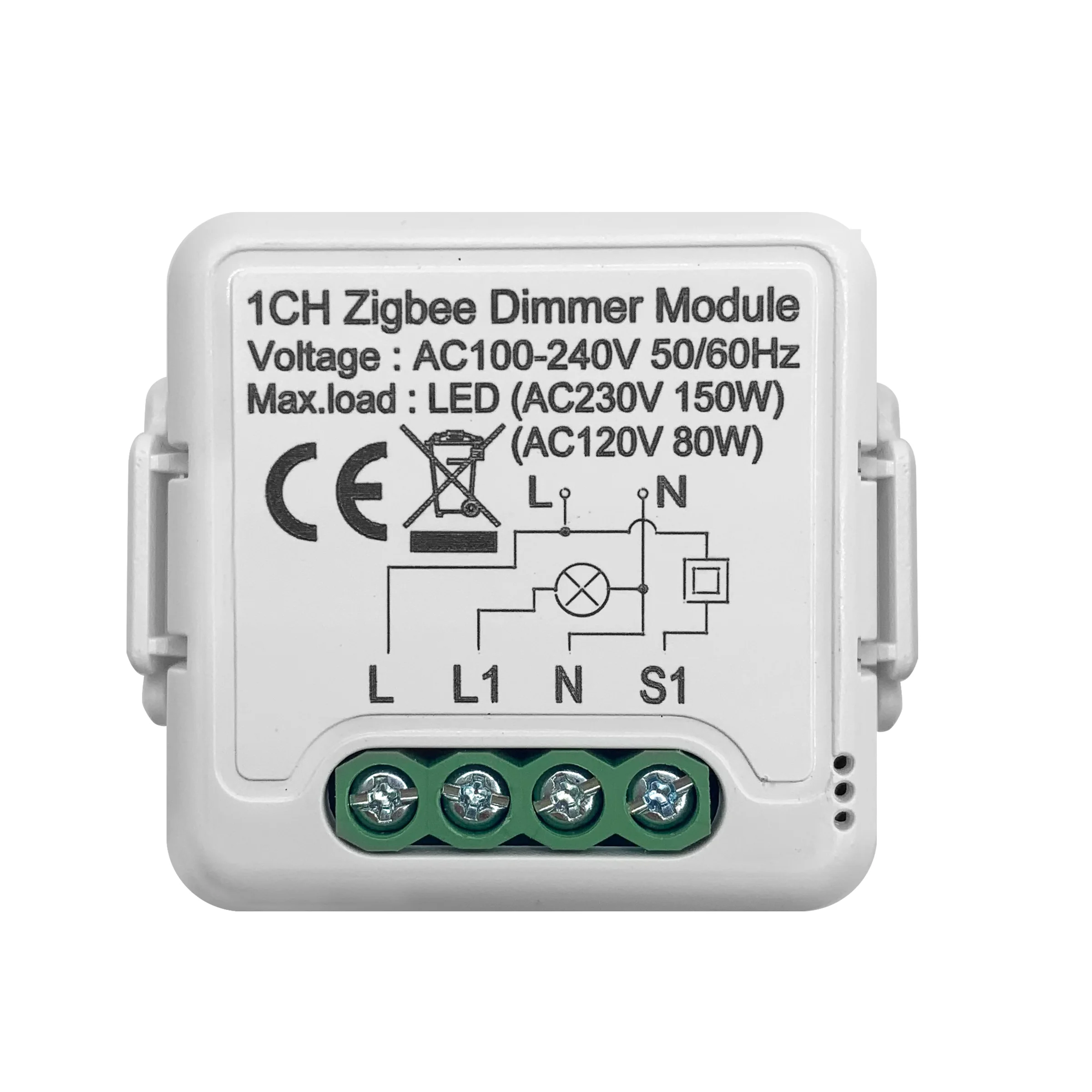 GIRIER Tuya ZigBee 3.0 Smart Dimmer Switch Module 10A/16A, Supports 2 Way Control Dimmable Switch, Works with Alexa Google Home 