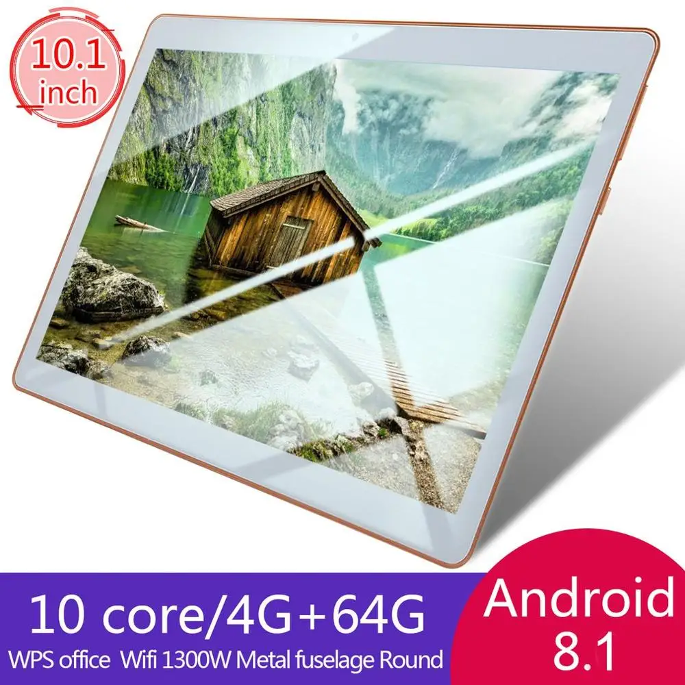 

10.1 inch for Android 8.1 plastic Tablet PC 4GB+64GB Ten-Core WIFI tablet 13.0MP Camera