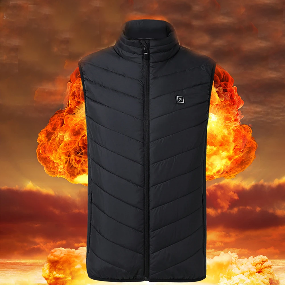 

Heating Vest Washable Usb Charging Heating Warm Vest Control Temperature Outdoor Camping Hiking Golf Electric Thermal Clothing
