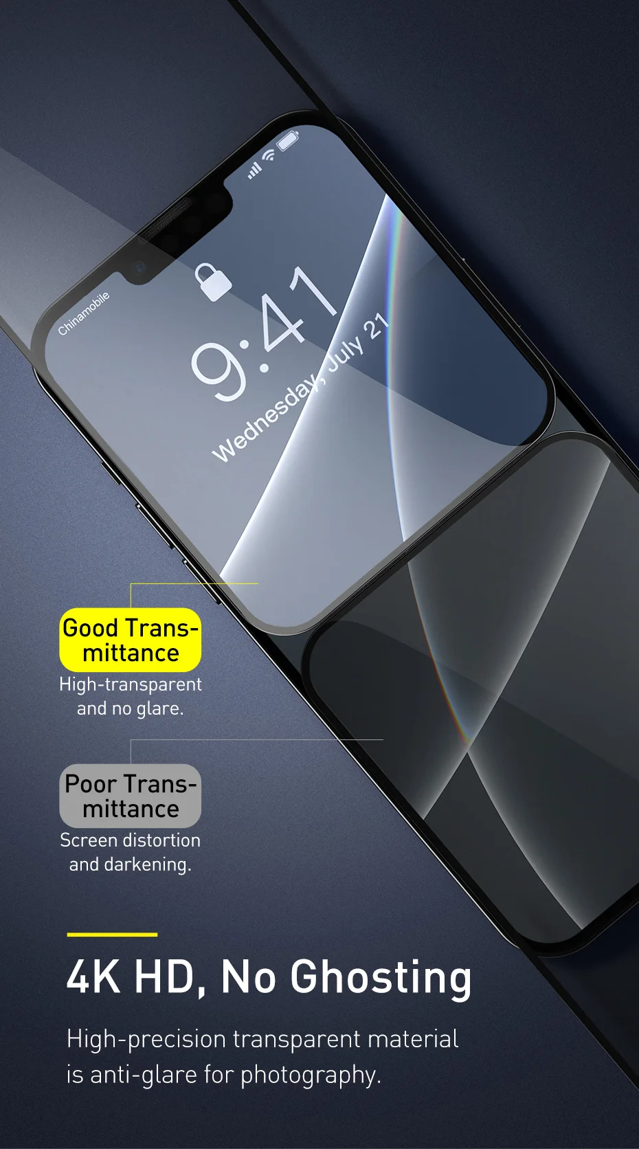 phone tempered glass Baseus 2PCS Tempered Glass For iPhone 13 12 Pro 13Pro Max Mini 2021 Anti Peeping Full Cover Screen Protector Privacy Film Glass mobile screen protector