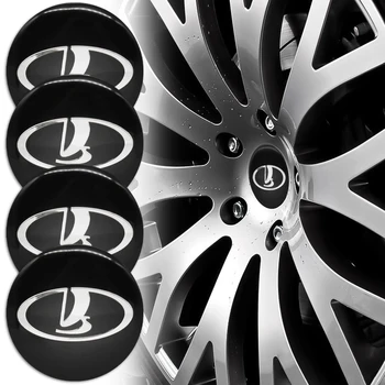

4pcs Fashion Car Styling Wheel Center Cap Wheel Badge Sticker for Lada Vesta Xray Largus Granta Auto styling Accessories
