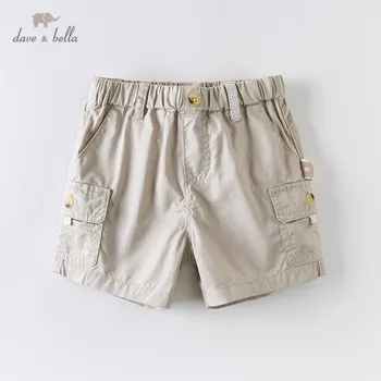 

DB13812 dave bella summer baby boys fashion solid pockets shorts children knee length kids pants infant toddler trousers