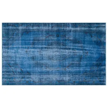 

Handmade Blue Vintage Overdyed Turkish Area Rug 165x268 Cm-5'5''X8'10''