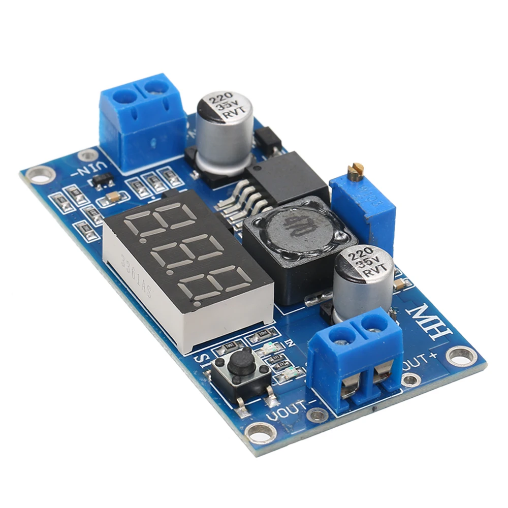 

3A 5A 75W 24V to 12/5V LM2596S DC-DC Step-Down Adjustable Power-Supply Module LM2596 Voltage Regulator with Digital Display