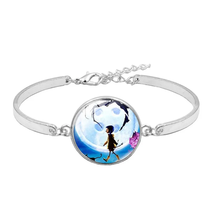 1Set New CORALINE Time Gem Necklace Earrings Bracelet Movie Coraline Pendants Ghost Mother Props Neil Gaiman Cosplay Ornament (4)