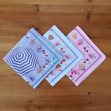 3 шт./партия, детское квадратное полотенце с героем мультфильма, носовой платок, Хлопковое полотенце, носовые платки для мороженого, носовые платки, носовые платки 33X33 см