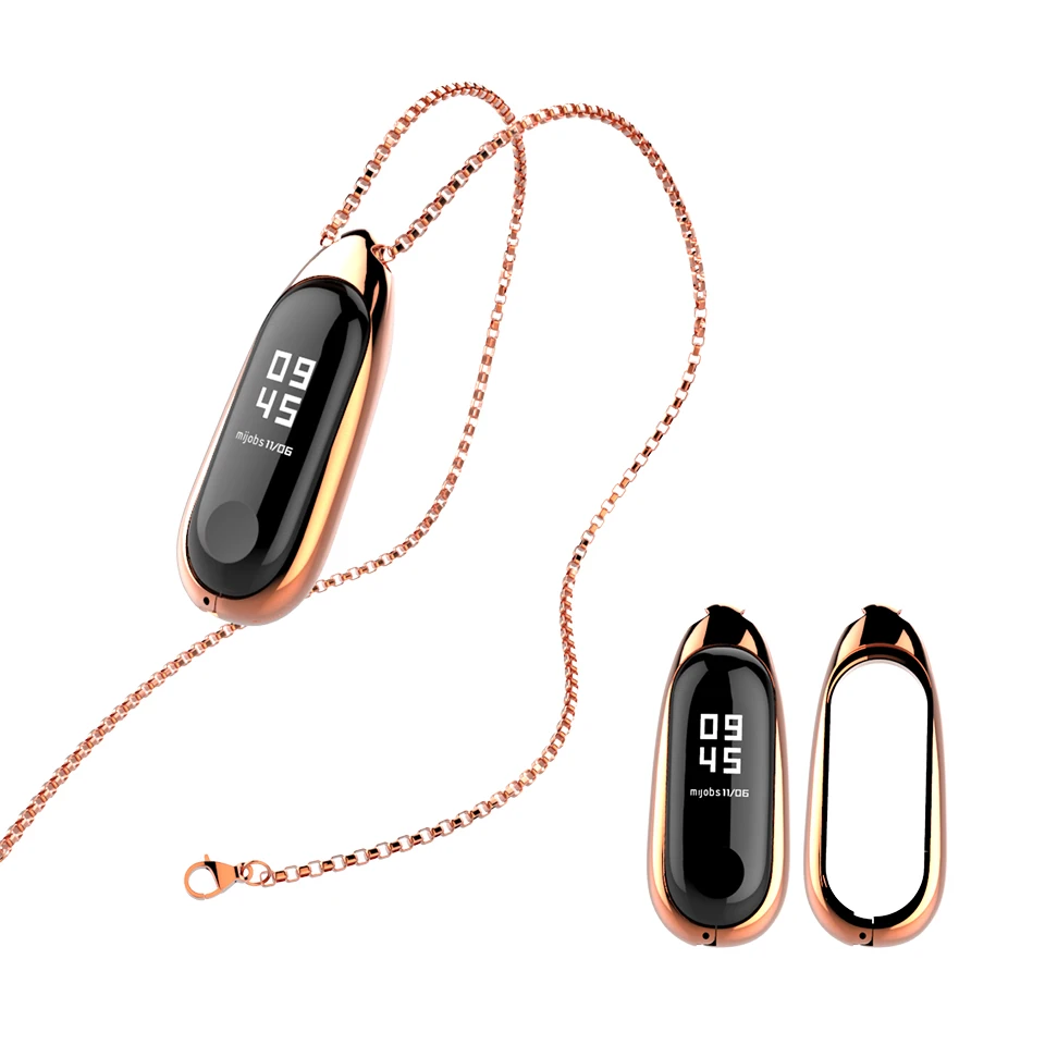 Металлическое ожерелье Mijobs Xiaomi Mi Band 4 ремешок на запястье для браслета 3 браслет