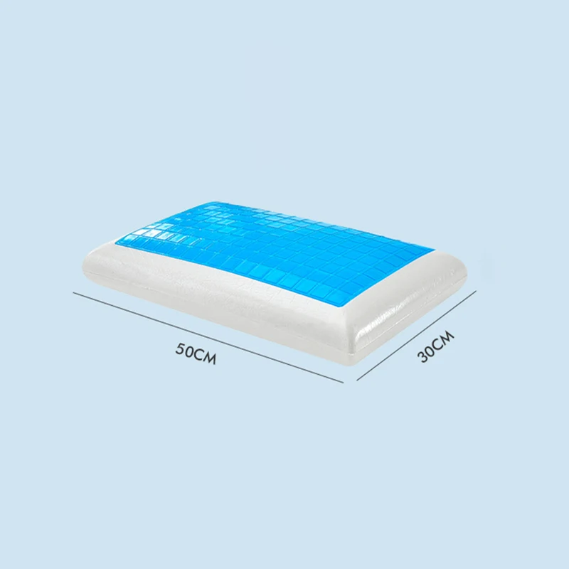 YOMDID Memory Pillow Foam Neck Cushion White Bed Gel Pillow Blue Cooling pillows for Sleeping Travel Neck Fatigue Relief Cushion 5
