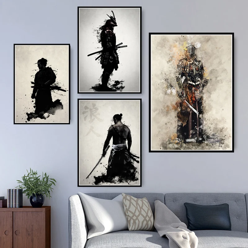 

Armored Samurai Japan Anime Artwork Diamond Painting Cross Stitch Full Square /Round Embroidery Rhinestone Mosaic art FS6932