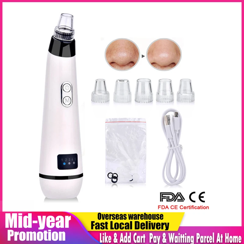 Blackhead Electric Cleanser Removal Face Clean Nose T Zone Pore Vacuum
