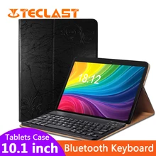 Чехол для планшетов с Bluetooth клавиатурой, универсальный чехол для планшета, аксессуары для ПК, чехол для Teclast, 10,1 дюймов, защитный беспроводной чехол из искусственной кожи