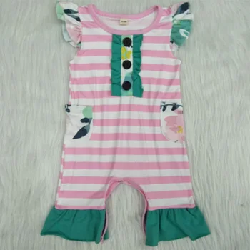 

Fancy Summer Cute Girls Baby Clothes Romper Stripe Jumpsuit Sunsuit Set New 0-24M Children Kids Clothing Outfits Hot