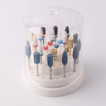 Горячая 48 отверстий подставка для ногтей кронштейн для ногтей сверла Крепежное устройство контейнер для хранения машинка для полировки ногтей база дисплея